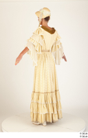  Photos Woman in Historical Dress 10 19th century Historical clothing a poses whole body yellow dress 0004.jpg